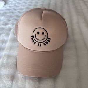 David and Young Beige Smiley Hat